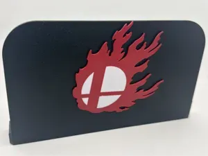 Switch 2 Dock Cover - Fire Smash Bros