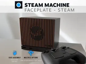 Steam Machine Faceplate - Slats with Steam Logo