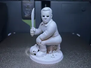 Thicc Michael Myers Halloween Themed Figurine
