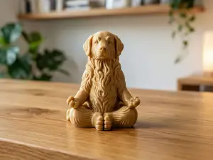 Meditating Bernese Mountain Dog - Zen Yoga Pose