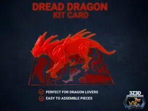 Dread Dragon STEM Build by Numbers Kit Card Puzzle