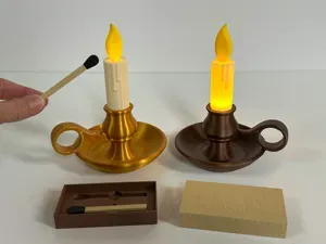 LED Candles with Magnetic Matches to "light" them