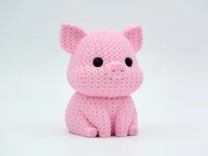 Knitted Pig