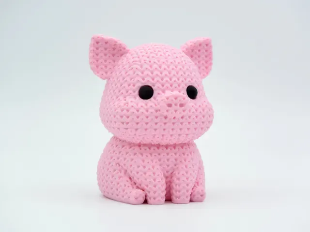 Knitted Pig