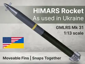 GMLRS HIMARS Rocket with Moving Fins (1:13)