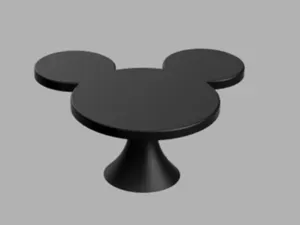 Cake stand mickey silhouette