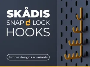 IKEA Skadis Snap Lock Hook Set - multiple variants