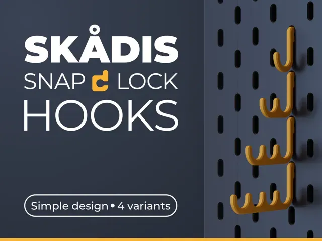 IKEA Skadis Snap Lock Hook Set - multiple variants — Image 2 of 10
