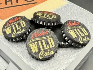 Realistic Nuka Cola Wild Bottle Cap (from Fallout)