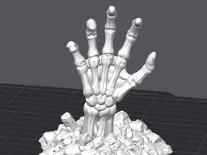 Skeleton Hand Halloween Diorama