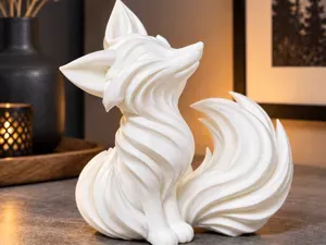 Elegant Fox Sculpture – Modern Home Decor