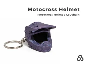 Motocross Helmet Keychain