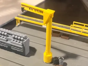 HO scale 10 ton jib crane