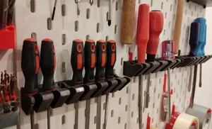 IKEA Skadis holders for screwdrivers / files