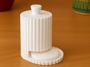 Modern Cotton Pad Dispenser | Little-Support Print