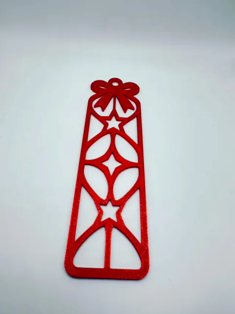 Christmas Bow and Stars Openwork Bookmark — Image 6 of 9
