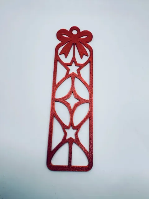 Christmas Bow and Stars Openwork Bookmark — Image 7 of 9