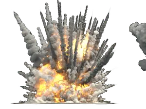 Explosion for use in a diorama