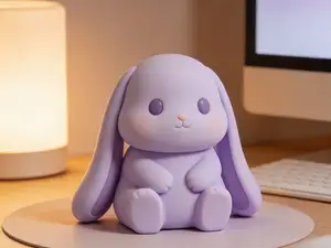 20分钟指尖芋泥奶兔(建议粉色打印)