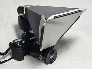 Macro flash diffuser for Nikon F100