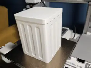 Box with lid - trash bin - 3 sizes (vase mode)