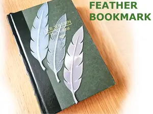 Feather bookmark - thin print