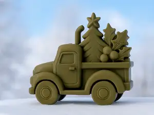 Tannenzauber auf vier Rädern Winter LKW