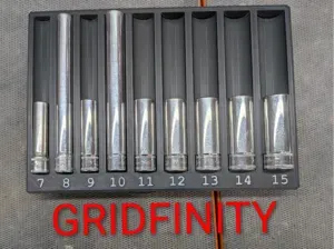 Gridfinity(4.5'',116mm)extra long socket 7-15mm