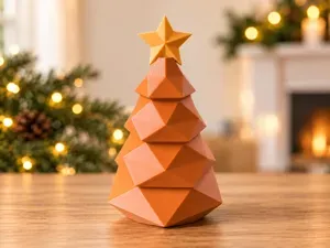 Low Poly Christmas Tree with Plug-in Star
