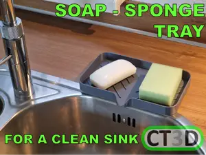 Kitchen Faucet Soap Tray Sponge Drain Pad