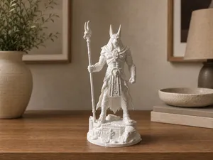 Anubis Figure Diorama Detailed Egyptian Statue