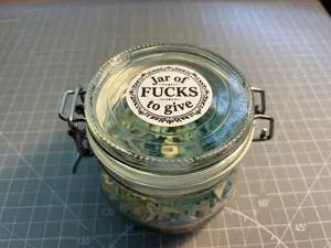 Jar of F**KS to give - a gift idea