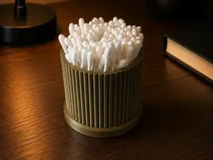 Japandi Cotton Swab / Qtip holder