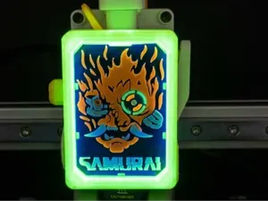 Magnetic A1 extruder cover with filament led