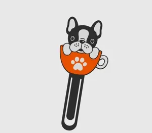 Bookmark BullDog French Dog Mug Puppy Cute Kawaii