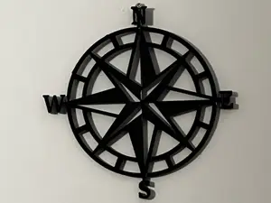 Compass Wall Decor Modern Nautical Wall Art
