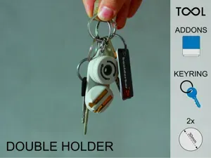 Toolfinity - Double Holder (keyring for 2 tools)
