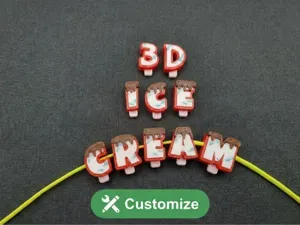 Ice Cream Popsicle Letter Beads