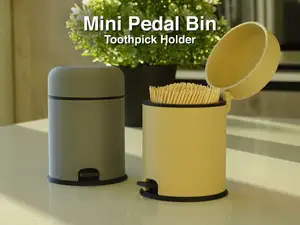 Mini Pedal Bin Toothpick Holder