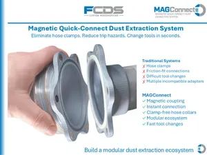 Magnetic Quick-Connect Dust Extraction System