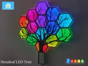 HexaLeafs LED Tree (Remix with LED Base)