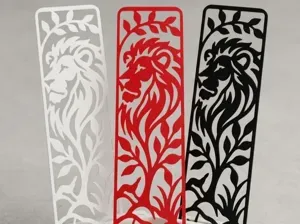 Lion Cutout Bookmark | Fast Single-Color Print