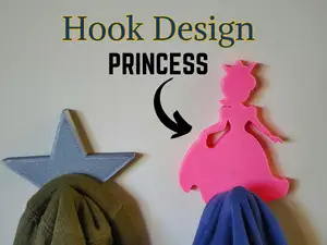Princess Coat Hook - Fantasy Girls Bedroom Decor