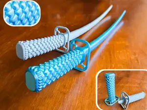 Blue Dragon's Katana (Print in Place)