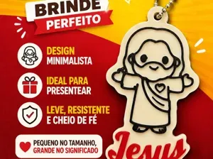 chaveiro mini jesus