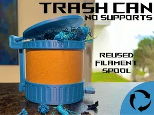 working trash can