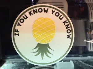 UPSIDE DOWN PINEAPPLE COASTER