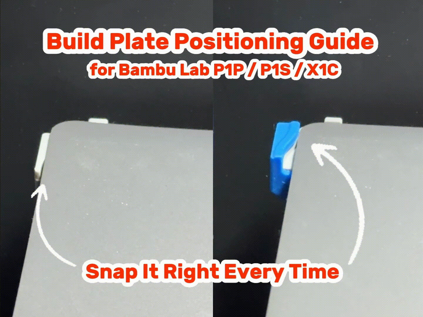 Build Plate Guide for Bambu Lab P1P / P1S / X1C