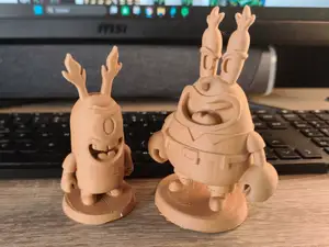 Mr Krabs and Plankton TIki Styled