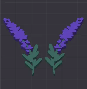 Lavender Earrings
